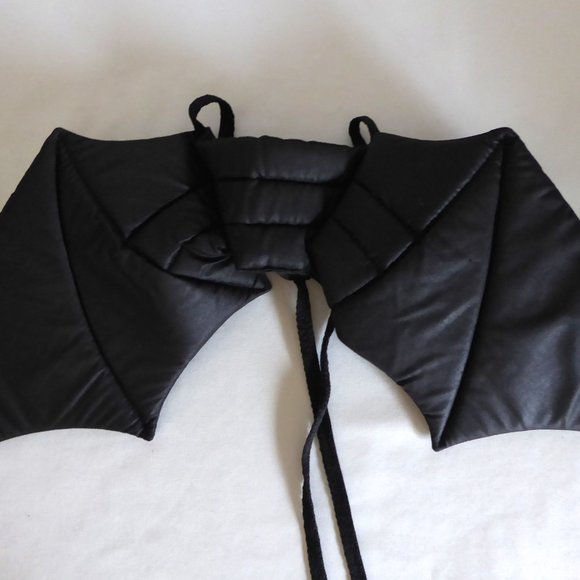 HALLOWEEN PET COSTUME DOG CAT BLACK QUILTED VAMPIRE BAT WINGS (NEW NEVER USED) - Picture 4 of 10